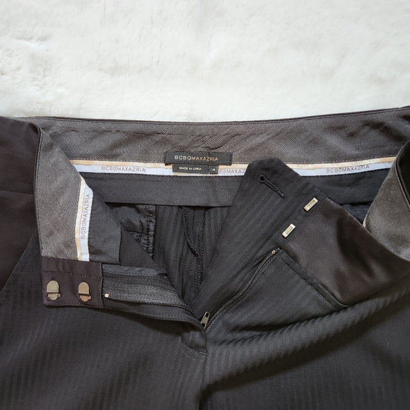 BCBGMAXAZRIA black Stripan capri size 4 - Picture 11 of 15